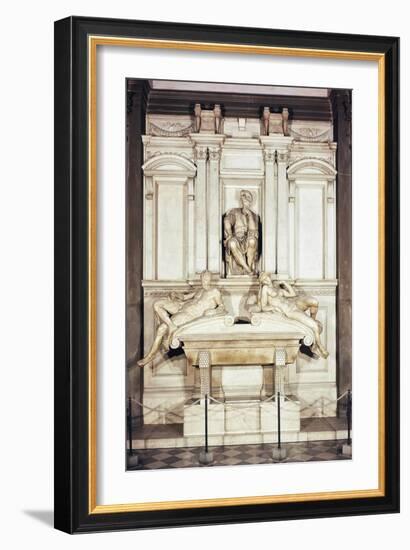 Tomb of Lorenzo De' Medici-Michelangelo Buonarroti-Framed Giclee Print