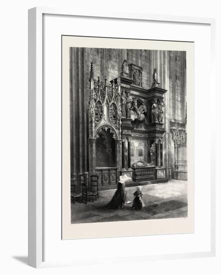 Tomb of Louis De Breze, Rouen Cathedral, Normandy and Brittany, France, 19th Century-null-Framed Giclee Print