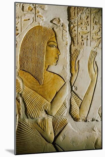 Tomb of Maia; Egypt; Archaeology;New Kingdom; Saqqara, Amarna Period, Art, 2002 (Photo)-Kenneth Garrett-Mounted Giclee Print