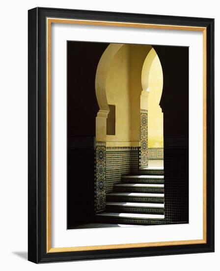 Tomb of Moulay Ismail, Meknes, Unesco World Heritage Site, Morocco, North Africa, Africa-Bruno Morandi-Framed Photographic Print