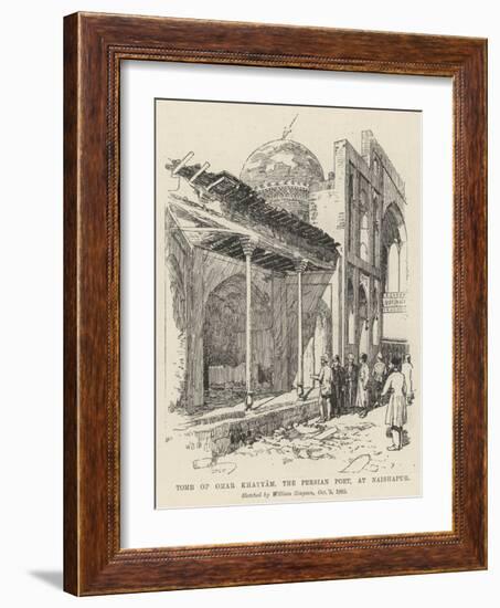 Tomb of Omar Khayyam, the Persian Poet, at Naishapur-William 'Crimea' Simpson-Framed Giclee Print