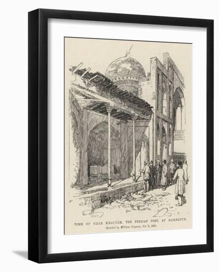 Tomb of Omar Khayyam, the Persian Poet, at Naishapur-William 'Crimea' Simpson-Framed Giclee Print