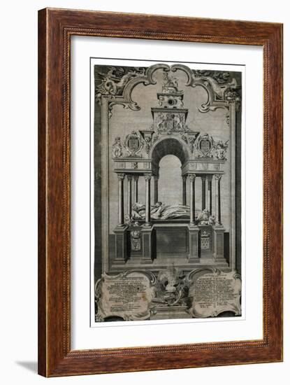 Tomb of Queen Elizabeth I, Westminster Abbey-null-Framed Art Print