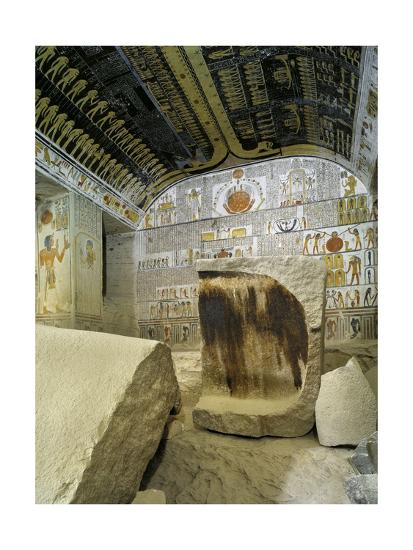 'Tomb of Ramses VI, Painted Ceiling Illustrating Book of the Day and