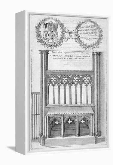 Tomb of Roger Niger, Bishop of London, in Old St Paul's Cathedral, 1656-Wenceslaus Hollar-Framed Premier Image Canvas