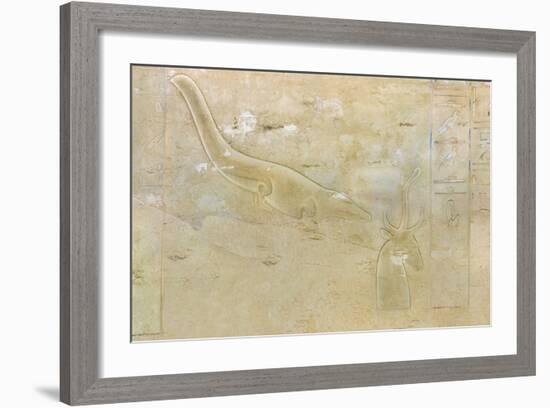 Tomb of Seti II, Entrance Relief Illustrating Litany of Ra from 19th Dynasty-null-Framed Giclee Print