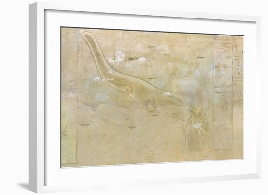 Tomb of Seti II, Entrance Relief Illustrating Litany of Ra from 19th Dynasty-null-Framed Giclee Print