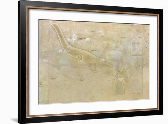 Tomb of Seti II, Entrance Relief Illustrating Litany of Ra from 19th Dynasty-null-Framed Giclee Print