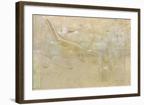 Tomb of Seti II, Entrance Relief Illustrating Litany of Ra from 19th Dynasty-null-Framed Giclee Print