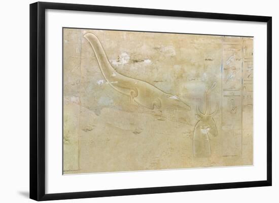 Tomb of Seti II, Entrance Relief Illustrating Litany of Ra from 19th Dynasty-null-Framed Giclee Print