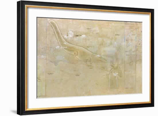 Tomb of Seti II, Entrance Relief Illustrating Litany of Ra from 19th Dynasty-null-Framed Giclee Print