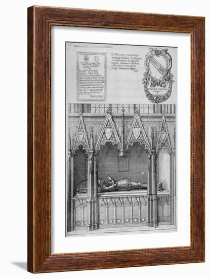 Tomb of Simon Burley in Old St Paul's Cathedral, City of London, 1656-Wenceslaus Hollar-Framed Giclee Print