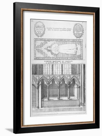 Tomb of Sir Ralph De Hengham in Old St Paul's Cathedral, City of London, 1656-Wenceslaus Hollar-Framed Giclee Print