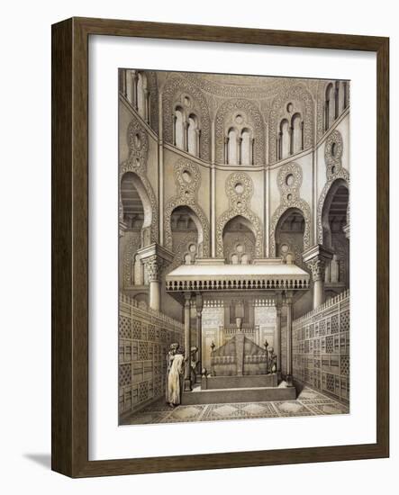 Tomb of Sultan Qalaum (14th Century) in Cairo-Emile Prisse d'Avennes-Framed Giclee Print