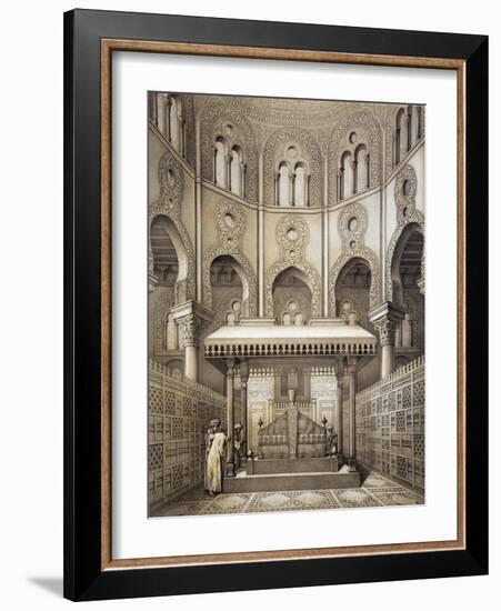 Tomb of Sultan Qalaum (14th Century) in Cairo-Emile Prisse d'Avennes-Framed Giclee Print