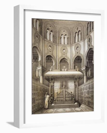 Tomb of Sultan Qalaum (14th Century) in Cairo-Emile Prisse d'Avennes-Framed Giclee Print