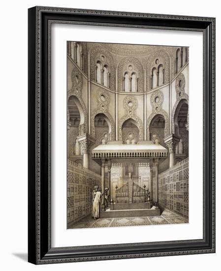 Tomb of Sultan Qalaum (14th Century) in Cairo-Emile Prisse d'Avennes-Framed Giclee Print