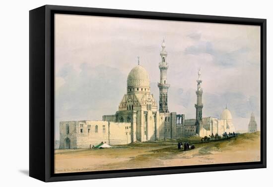 Tomb of Sultan Qansuh Abu Sa'Id, 1499, in the Eastern Cemetery or Tombs of the Caliphs, Cairo-David Roberts-Framed Premier Image Canvas