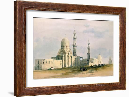 Tomb of Sultan Qansuh Abu Sa'Id, 1499, in the Eastern Cemetery or Tombs of the Caliphs, Cairo-David Roberts-Framed Giclee Print