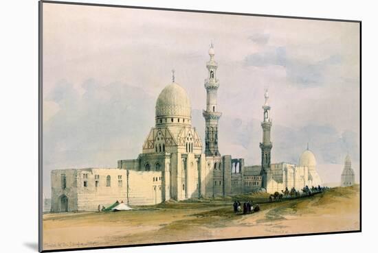 Tomb of Sultan Qansuh Abu Sa'Id, 1499, in the Eastern Cemetery or Tombs of the Caliphs, Cairo-David Roberts-Mounted Giclee Print