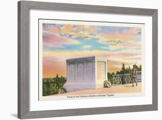 Tomb of Unknown Soldier, Arlington National Cemetery-null-Framed Art Print