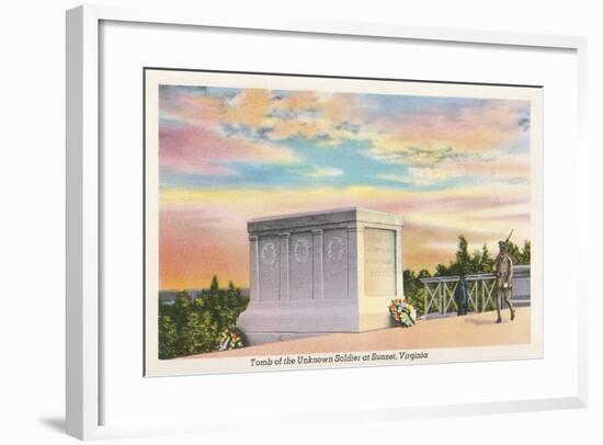 Tomb of Unknown Soldier, Arlington National Cemetery-null-Framed Art Print