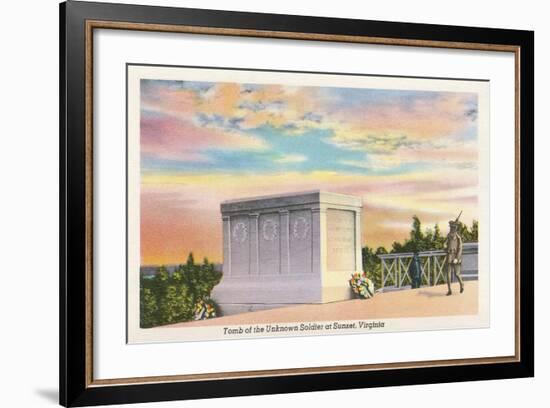 Tomb of Unknown Soldier, Arlington National Cemetery-null-Framed Art Print