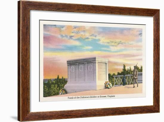 Tomb of Unknown Soldier, Arlington National Cemetery-null-Framed Art Print
