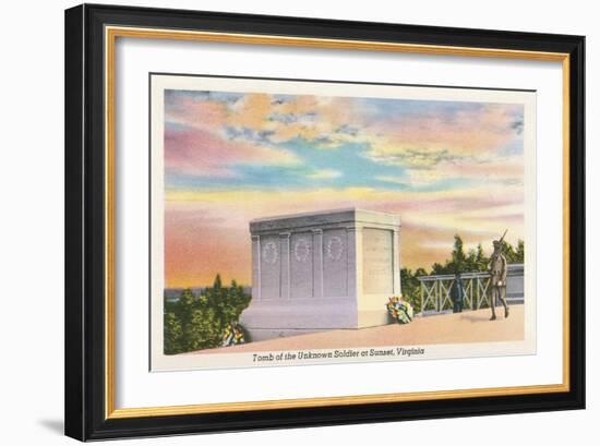 Tomb of Unknown Soldier, Arlington National Cemetery-null-Framed Art Print