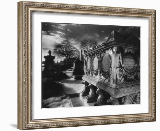 Tomb of William Holland, Kensal Green Cemetery, London, England-Simon Marsden-Framed Giclee Print