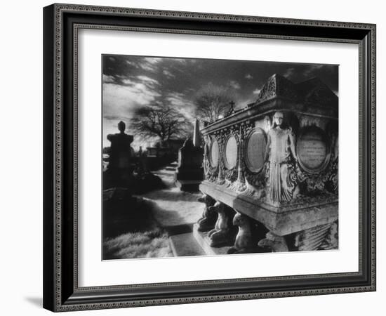 Tomb of William Holland, Kensal Green Cemetery, London, England-Simon Marsden-Framed Giclee Print