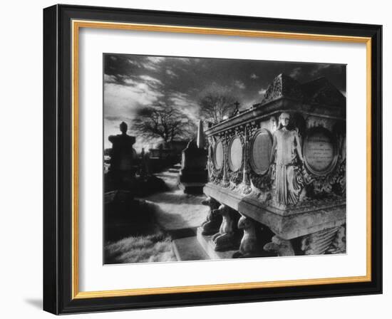 Tomb of William Holland, Kensal Green Cemetery, London, England-Simon Marsden-Framed Giclee Print