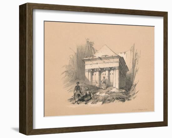 Tomb of Zechariah, 1855-David Roberts-Framed Giclee Print