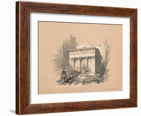 Tomb of Zechariah, 1855-David Roberts-Framed Giclee Print