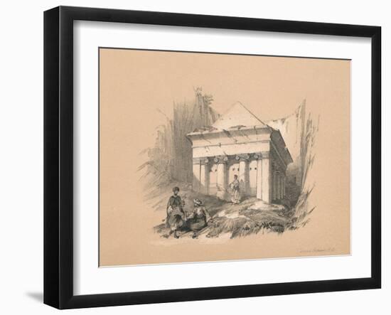 Tomb of Zechariah, 1855-David Roberts-Framed Giclee Print