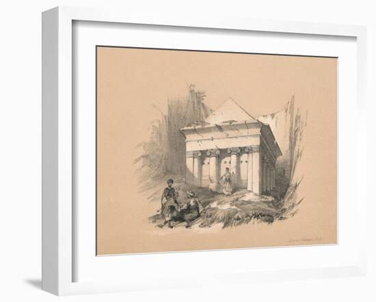 Tomb of Zechariah, 1855-David Roberts-Framed Giclee Print