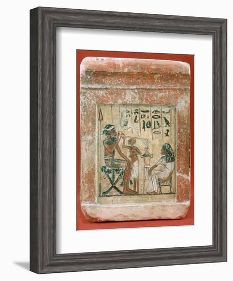 Tomb Stone of a Mercenary, 1350 BC. Artist: Unknown-Unknown-Framed Giclee Print