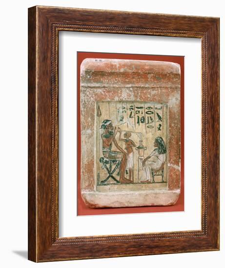 Tomb Stone of a Mercenary, 1350 BC. Artist: Unknown-Unknown-Framed Giclee Print