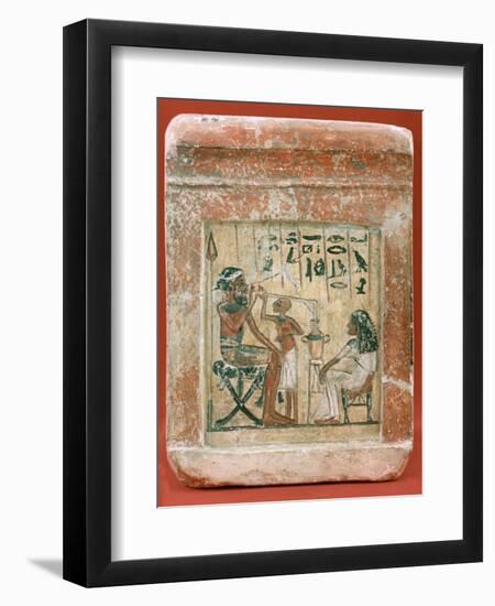 Tomb Stone of a Mercenary, 1350 BC. Artist: Unknown-Unknown-Framed Giclee Print