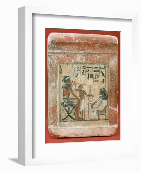 Tomb Stone of a Mercenary, 1350 BC. Artist: Unknown-Unknown-Framed Giclee Print