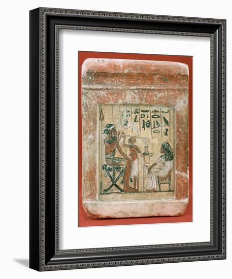 Tomb Stone of a Mercenary, 1350 BC. Artist: Unknown-Unknown-Framed Giclee Print