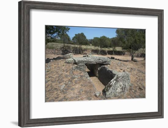 Tomba Di Giganti Moru, a Bronze Age Funerary Monument Dating from 1300 Bc-Ethel Davies-Framed Photographic Print