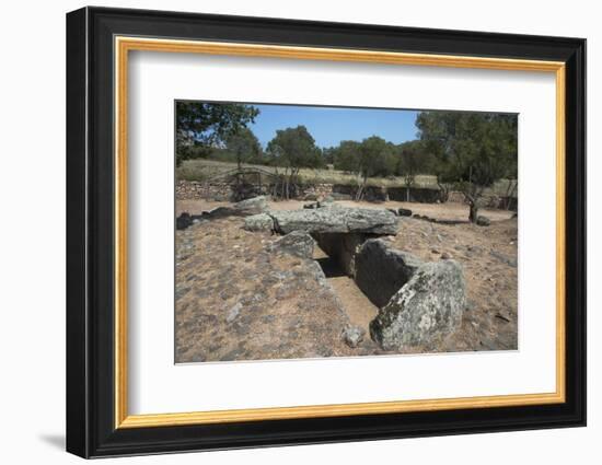 Tomba Di Giganti Moru, a Bronze Age Funerary Monument Dating from 1300 Bc-Ethel Davies-Framed Photographic Print