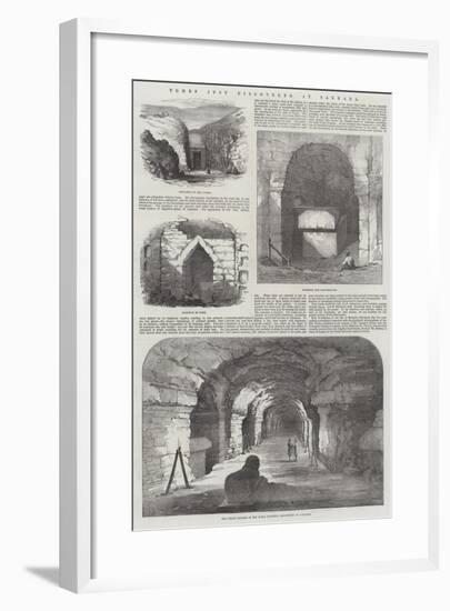 Tombs Just Discovered at Sakkara-null-Framed Giclee Print