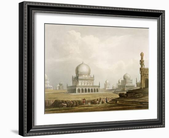 Tombs: Kings of Golconda, 1813, Etched Willis, Engraved Hunt, c.1826-Captain Robert M. Grindlay-Framed Giclee Print