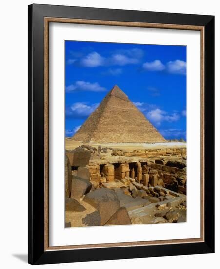 Tombs Near Pyramid of Khafre-Larry Lee-Framed Photographic Print