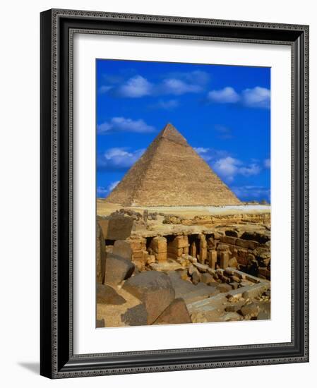 Tombs Near Pyramid of Khafre-Larry Lee-Framed Photographic Print