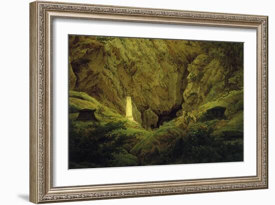 Tombs of Ancient Heroes-Caspar David Friedrich-Framed Premium Giclee Print