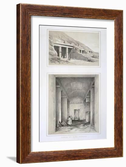 Tombs of Beni-Hassan, Egypt, 19th Century-George Moore-Framed Giclee Print