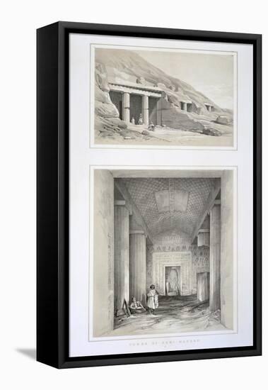 Tombs of Beni-Hassan, Egypt, 19th Century-George Moore-Framed Premier Image Canvas